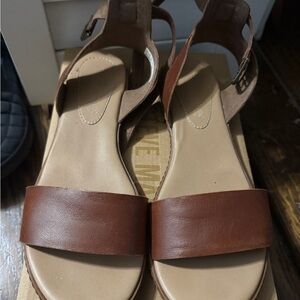 Timberland Tan and Brown Leather Sandals